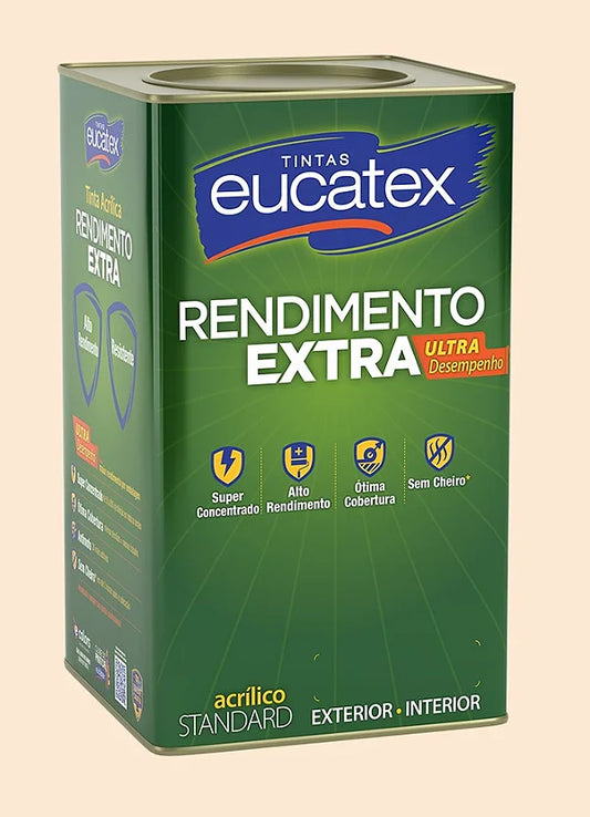 Tinta Acrílica Rendimento Extra 18L Perola - Eucatex
