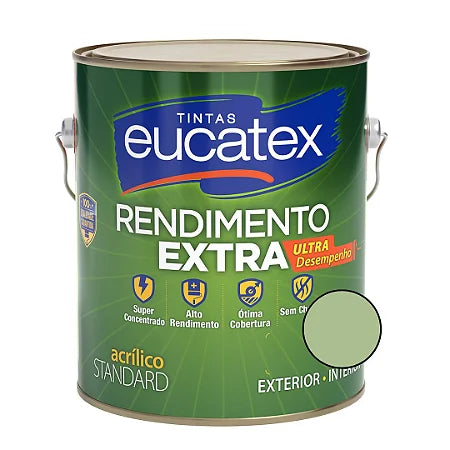 Tinta Acrílica Rendimento Extra 3,6L Verde Kiwi - Eucatex