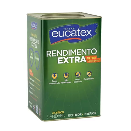 Tinta Acrílica Rendimento Extra 18L Cinza Granizo - Eucatex