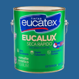 Tinta Esmalte Premuim Brilhante 3,6L Azul França - Eucatex