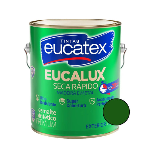 Tinta Esmalte Premuim Brilhante 3,6L Verde Folha - Eucatex