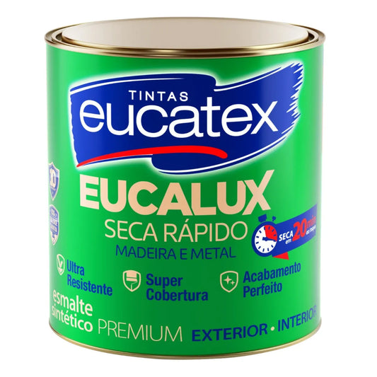 Tinta Esmalte Premium Brilhante 900ml Alumínio - Eucatex