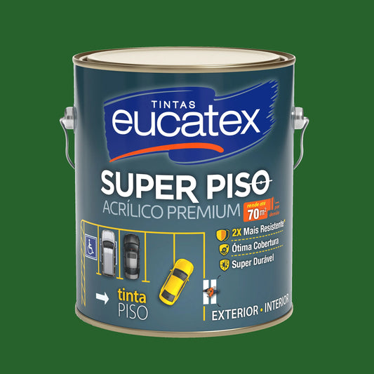 Tinta Acrílica Para Piso 3,6KG Verde - Eucatex