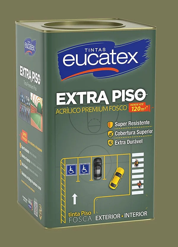 Tinta Acrílica Para Piso 18L Concreto - Eucatex