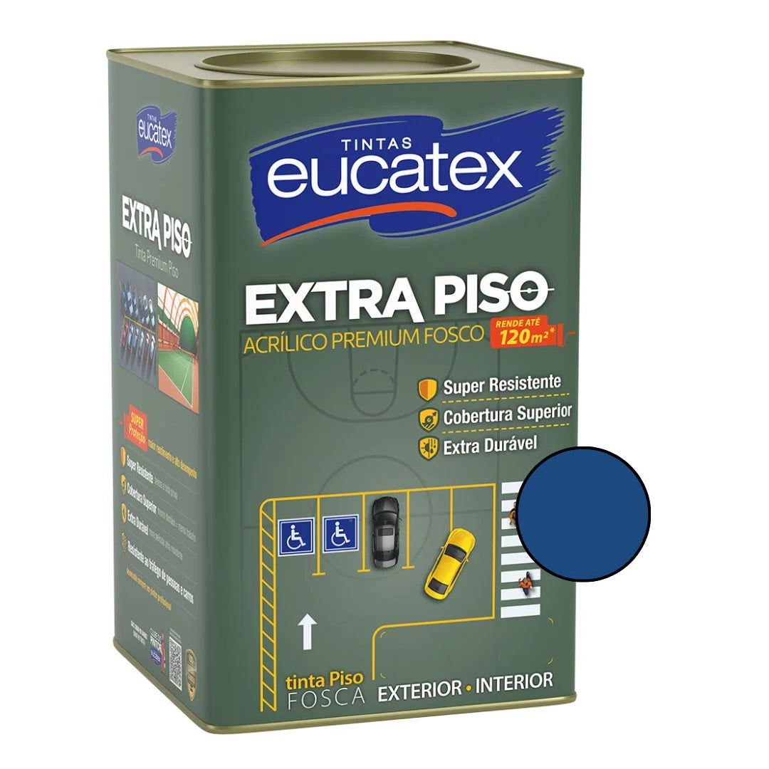 Tinta Acrílica Para Piso 18L Azul - Eucatex