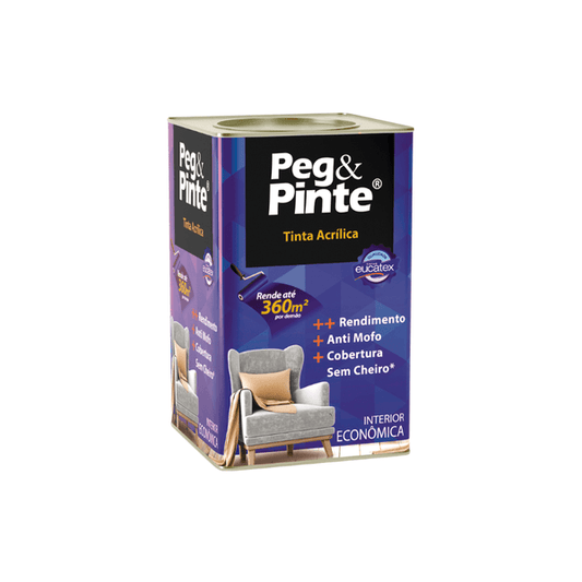 Tinta Acrílica Peg & Pinte 18L Rosa Açaí - Eucatex
