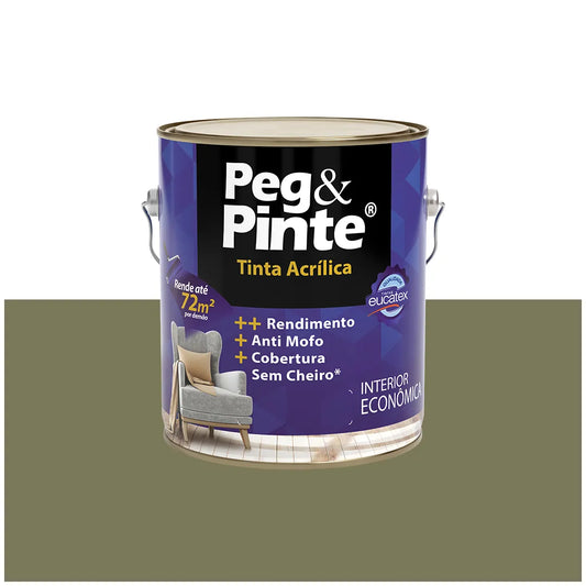 Tinta Acrílica Peg & Pinte 3,6L Concreto - Eucatex