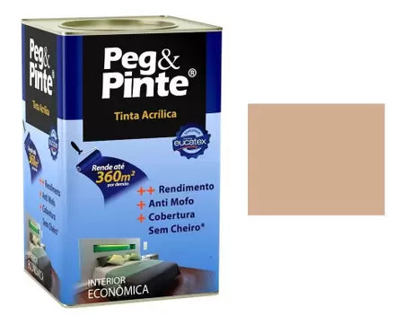 Tinta Acrílica Peg & Pinte 18L Camurça - Eucatex