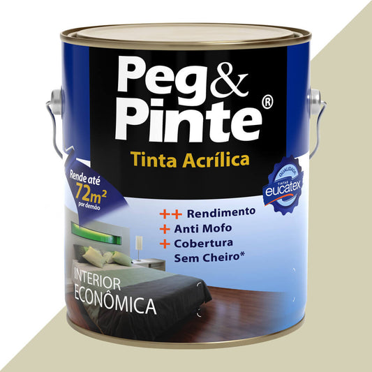 Tinta Acrílica Peg & Pinte 3,6L Gelo - Eucatex