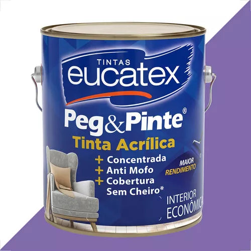 Tinta Acrílica Peg & Pinte 3,6L Orquídea - Eucatex