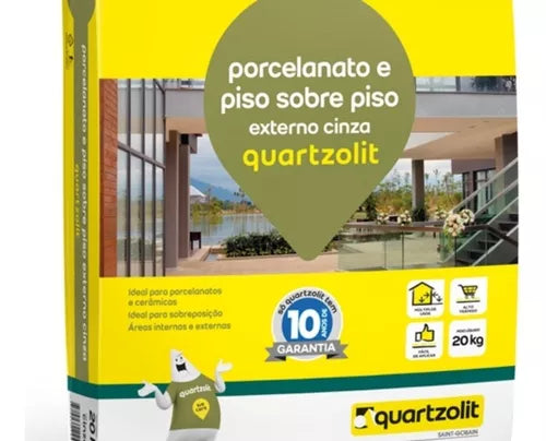 Argamassa ACIII Piso/Piso Ext 20 kg  - Quartzolit