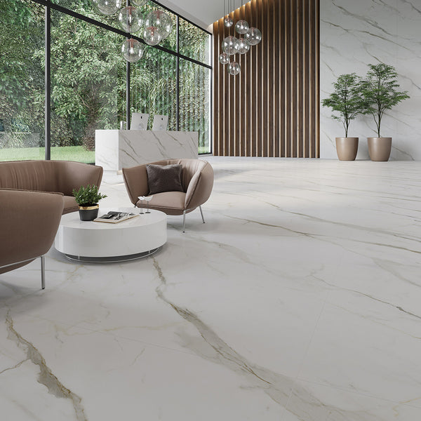 Porcelanato Calacata Altissimo Satin 90x90 - Biancogres