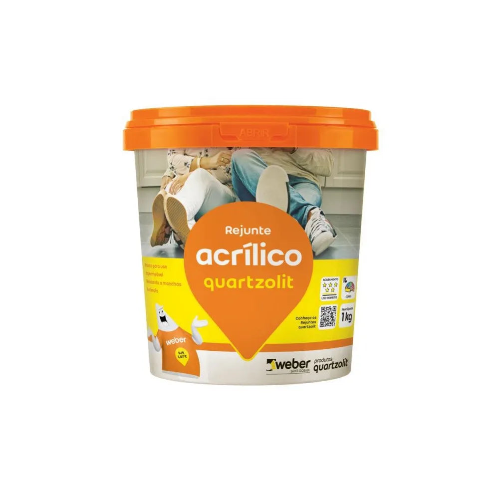 Rejunte Acrílico Palha 1Kg - Quartzolit