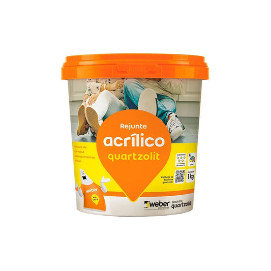 Rejunte Acrílico Branco 1Kg - Quartzolit