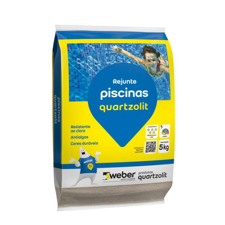 Rejunte pastilha/piscina Azul 5kg - Quartizolit