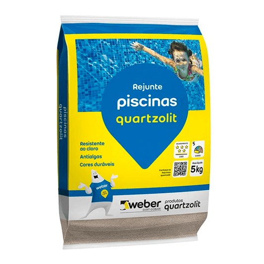 Rejunte pastilha/piscina Branco 5kg - Quartizolit