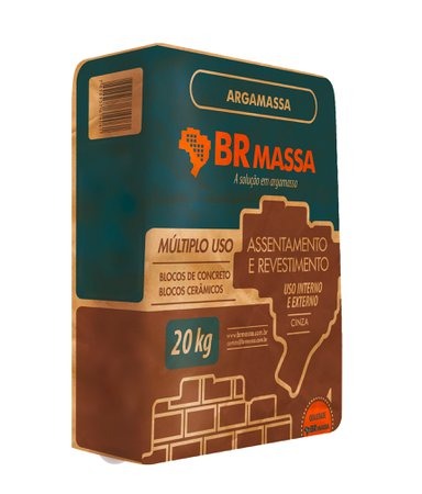 Argamassa Pronta 20Kg Cinza- Br Massa