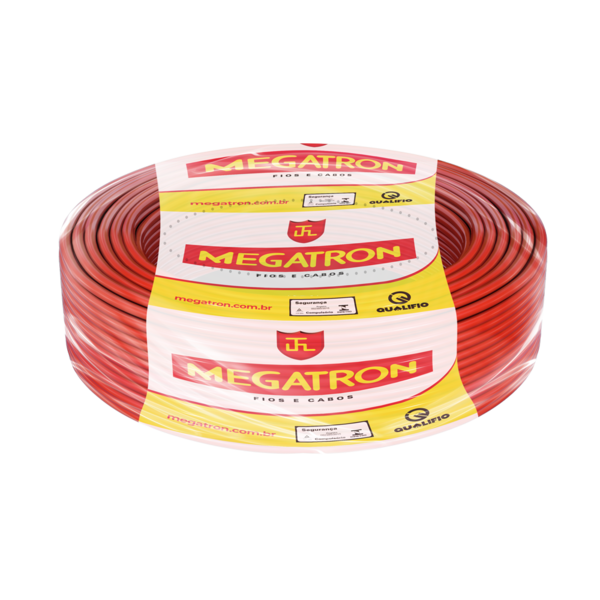 Cabo Flexível Vermelho 6,0MM 100MT - Megatron