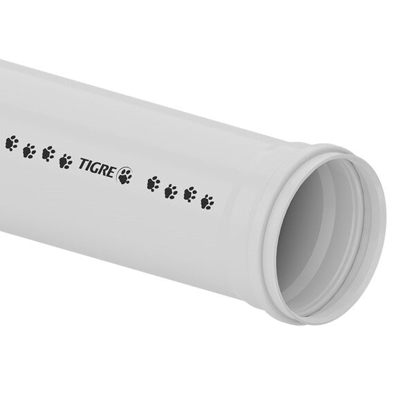 Tubo PVC para Esgoto 100mm 6Metros -Tigre