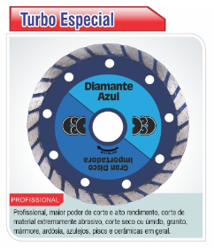 Disco Rebolo Diamantado Porcelanato 115MM 671 Para Esmerilhadeira - Gran Disco
