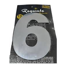 Algarismo número 6 15cm - Requinte