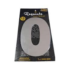Algarismo número 0 15cm - Requinte