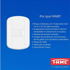 Interrupotr Simples 16A/250V 3906 Blanc Mais - Fame