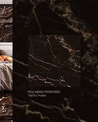Piso 45X89 Nero Portoro Polido - Lume
