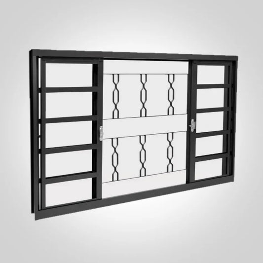 Janela Elo  4 folhas 100x100 - Vitralfer