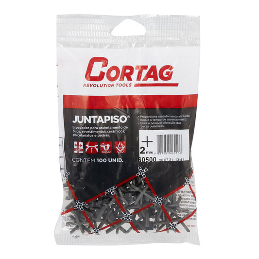 Espacador Plastico 2mm Pacote com 100Un - Cortag