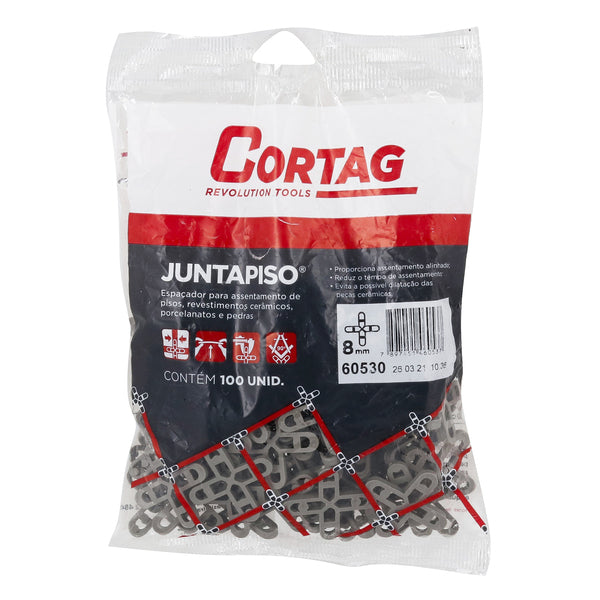 Espacador Plastico 8mm Pacote com 100Un - Cortag