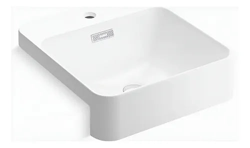 Cuba Semi-Encaixe Forefront 1 Furo 46X43Cm Branco - Kohler