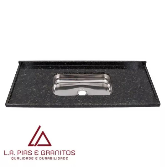 Pia De Granito 140X56 Com Bojo Verde Ubatuba - LA Comércio