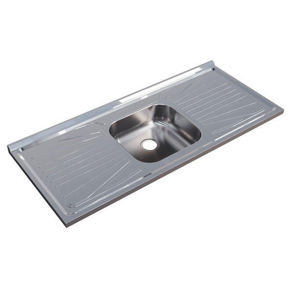 Pia Aço Inox 120X52 Concretada - Fabrinox