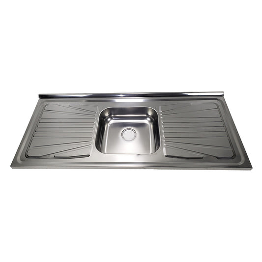 Pia Aço Inox 120X52 Concretada - Fabrinox