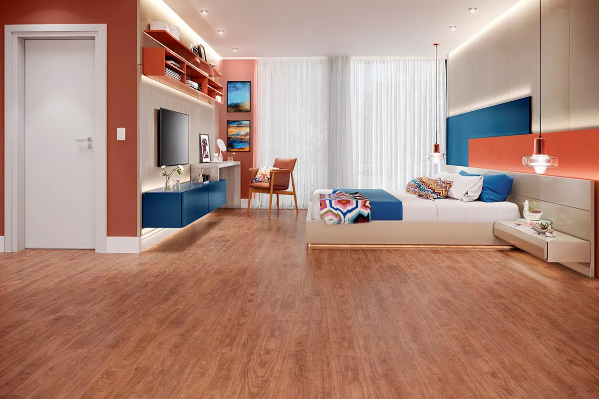 piso laminado eucafloor prime ipê real - eucatex