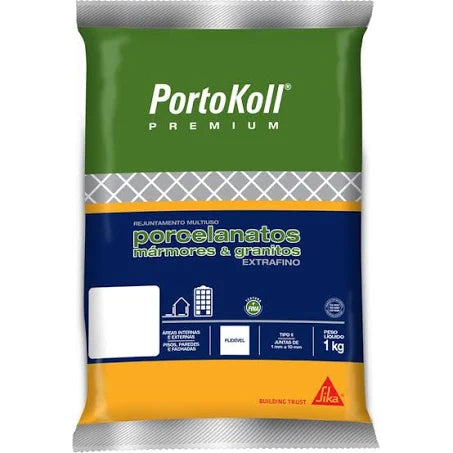 Rejunte Porcelanato Preto 1kg - Portokoll