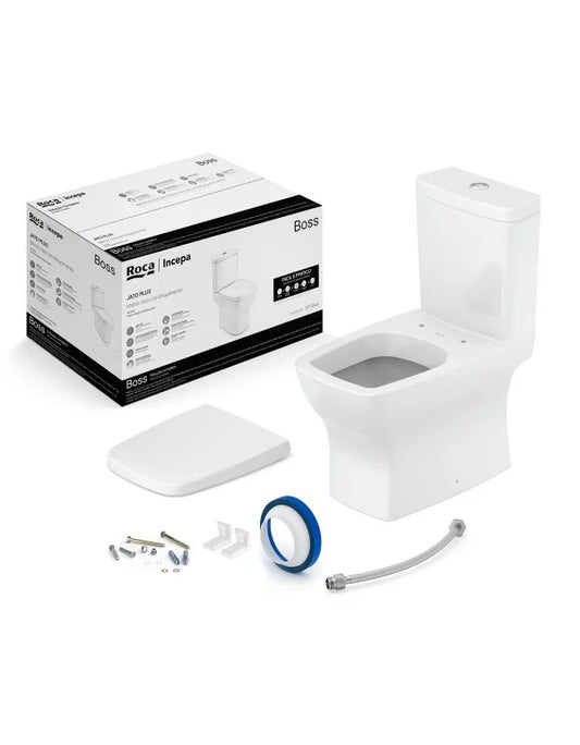 Kit Bacia Com Caixa Acoplada Boss Banco Com Acessórios - Celite