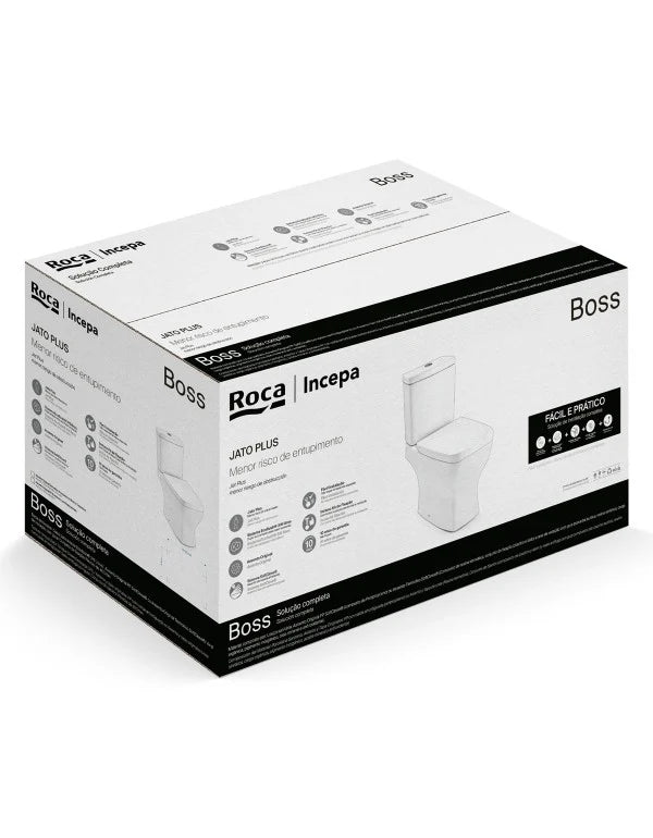 Kit Bacia Com Caixa Acoplada Boss Banco Com Acessórios - Celite