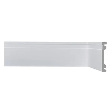 Rodapé Frisado 10x240cm Branco Fit - Biancogres