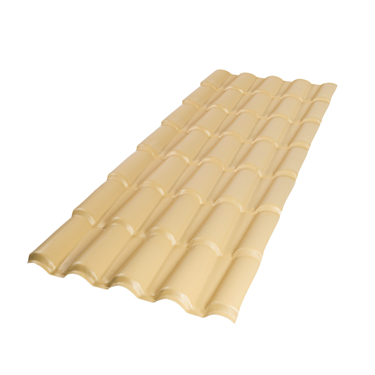 Telha Colonial 3,28X86 Marfim 5 Ondas - Afort