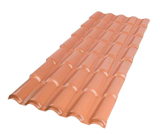 Telha Colonial 3,28X86X1,7 Terracota 5 Ondas - Afort