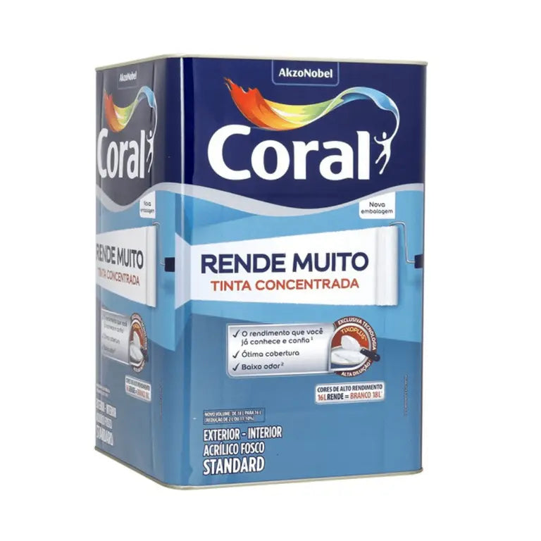 Tinta Rende Muito 16 Litros Laranja Maracatu - Coral