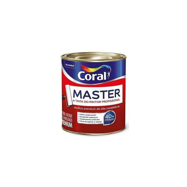 Tinta Master Branco 0,900L - Coral
