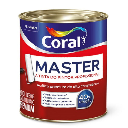 Tinta Master Branco 0,900L - Coral