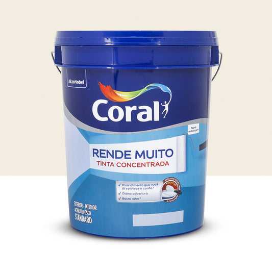 Tinta Rende Muito 20 Litros Branco - Coral