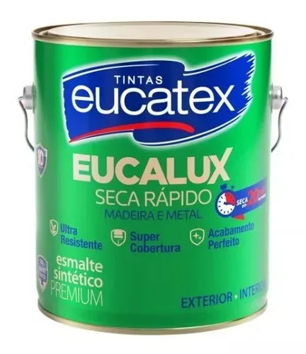 Tinta Esmalte Premuim Brilhante 3,6L Cinza Escuro - Eucatex
