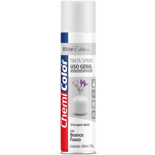 TINTA SPRAY BRANCO FOSCO - CHEMICOLOR