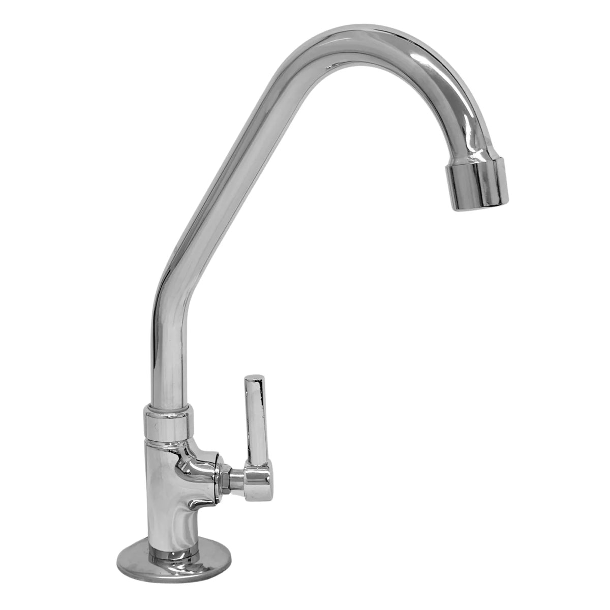Torneira Para Cozinha Bancada 1/4V 3/4 Bica e Volante Metal C-72 - Aplic