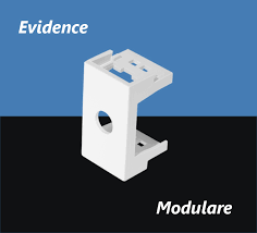 Módulo Saída De Fio De 10MM 2659 Modulare / Evidence / Blanc Mais - Fame